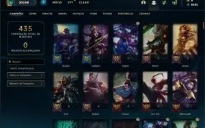 Conta prata 3 com 153 Champs e 121 Skins + 5 Vitoriosas