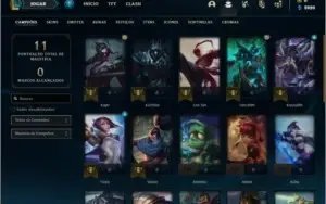 Conta ouro 4 com 3 skins e 27  champs