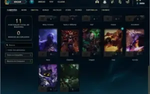 Conta ouro 4 com 3 skins e 27  champs