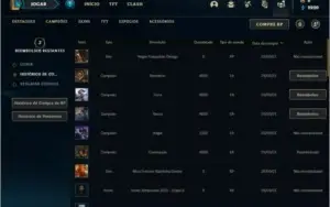Conta ouro 4 com 3 skins e 27  champs