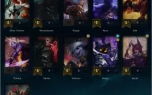 Conta lv44 platina 4 na soloq/flex smurf com nick raro