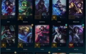 Conta lv44 platina 4 na soloq/flex smurf com nick raro