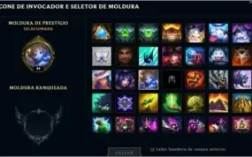 Conta lv44 platina 4 na soloq/flex smurf com nick raro