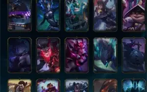 Conta com 114 Skins [2 Skins Vitoriosas] e 128 Campeões