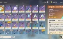 Genshin impact ar44 raiden shogun + eula + espadao + diluc