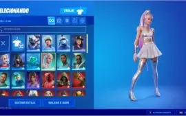 CONTA FORTNITE PASSES DO CAPÍTULO 2 ARIANA NINJA ARLEQUINA