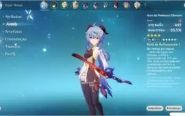 Xiao + Lança de Jade e Ganyu + Arco Obscuro AR 45