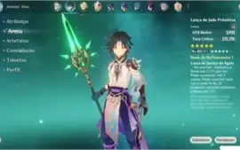 Xiao + Lança de Jade e Ganyu + Arco Obscuro AR 45