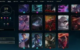 Esmeralda 4 com 70 Champs e 39 Skins + 1 Fragmento