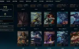 Esmeralda 4 com 70 Champs e 39 Skins + 1 Fragmento