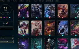Esmeralda 4 com 70 Champs e 39 Skins + 1 Fragmento