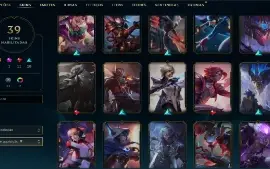 Esmeralda 4 com 70 Champs e 39 Skins + 1 Fragmento
