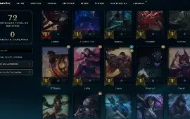 Esmeralda 4 com 70 Champs e 39 Skins + 1 Fragmento