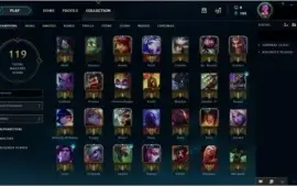 conta ouro 4 ,94 pdls, 28 campeões ,19 skins