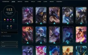 CONTA LOL EX D1 FULL CHAMPS 153 SKINS 2 ULTIMATES