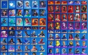 conta fortnite 310 skins muitos passes wild cat minty e etc