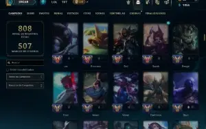 Platina 3 com TODOS os Champs e 129 Skins ( MONO JG )