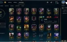 Conta GOLD V  - MAIN MASTER & SHACO (35 champs)