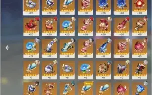 (NA) AR51 - DILUC, CHILDE, ALBEDO, ZHONGLI, GANYU, KEQQING