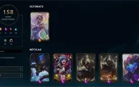 conta league of legends lvl 373,skins miticas