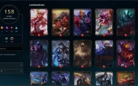 conta league of legends lvl 373,skins miticas
