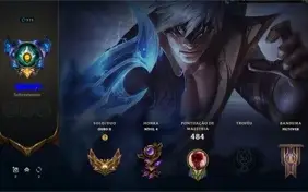 conta league of legends lvl 373,skins miticas