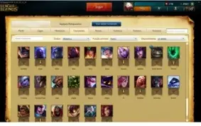 CONTA  UNRANKED  / 86 CHAMPS / ICONES ANTIGOS / 7 SKIN