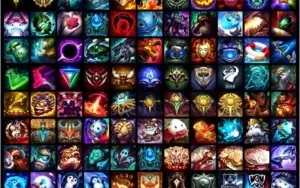 Conta Platina 2 com todos os campeões, 14 páginas de runas.