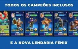 Conta Clash Royale Nível 50 com Fênix + Monge + Brinde