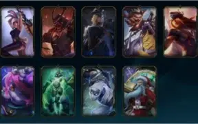 CONTA LEAGUE OF LEGENDS 53 SKINS