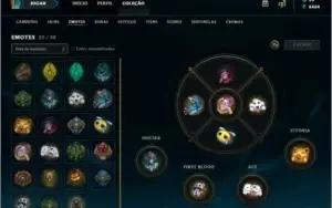 Plat 2 ouro 3 flex / 59 skins / quase Full champs