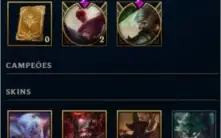 Conta LoL (Prata 2) (7 skins) (37 campeões)