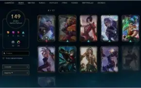 |CONTA LEAGUE OF LEGENDS| GOLD IV - 149 Skins - 131 Campeões