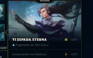 CONTA DE LEAGUE OF LEGENDS - PLATINA COM SKINS LENDÁRIA ✨🔥