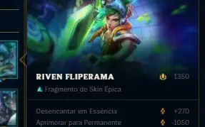 CONTA DE LEAGUE OF LEGENDS - PLATINA COM SKINS LENDÁRIA ✨🔥