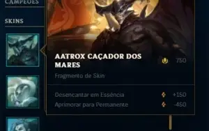 CONTA DE LEAGUE OF LEGENDS - PLATINA COM SKINS LENDÁRIA ✨🔥