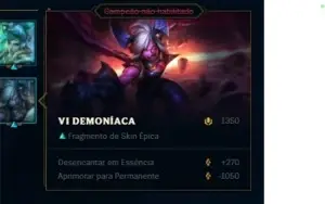 CONTA DE LEAGUE OF LEGENDS - PLATINA COM SKINS LENDÁRIA ✨🔥