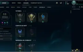 CONTA LOL 152 SKINS, 19 CROMAS, 145 CHAMP