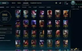 CONTA LOL 152 SKINS, 19 CROMAS, 145 CHAMP
