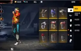 CONTA FREE FIRE MESTRE- GEMADA COM MAIS DE 60 SKINS