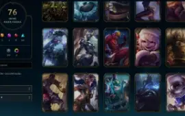 Conta Mestre Lol 76 Skins (League Of Legends)