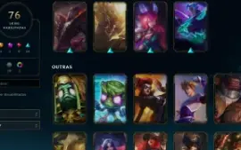 Conta Mestre Lol 76 Skins (League Of Legends)