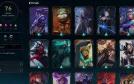 Conta Mestre Lol 76 Skins (League Of Legends)