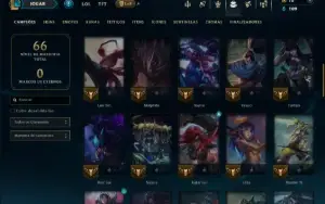 Prata 1 com 60 Champs e 18 Skins