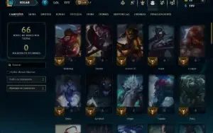 Prata 1 com 60 Champs e 18 Skins