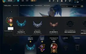 Prata 1 com 60 Champs e 18 Skins
