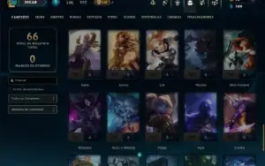 Prata 1 com 60 Champs e 18 Skins