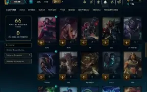 Prata 1 com 60 Champs e 18 Skins