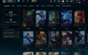 Prata 1 com 60 Champs e 18 Skins