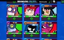 Conta Brawl Stars  LVL108 55 Brawlers 19 Skins 20500k